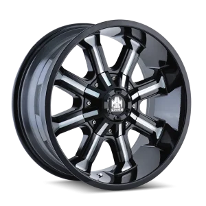 Mayhem – BEAST – Black – 17″x9″ -12mm – Summer Wheels – 8102-7952M12